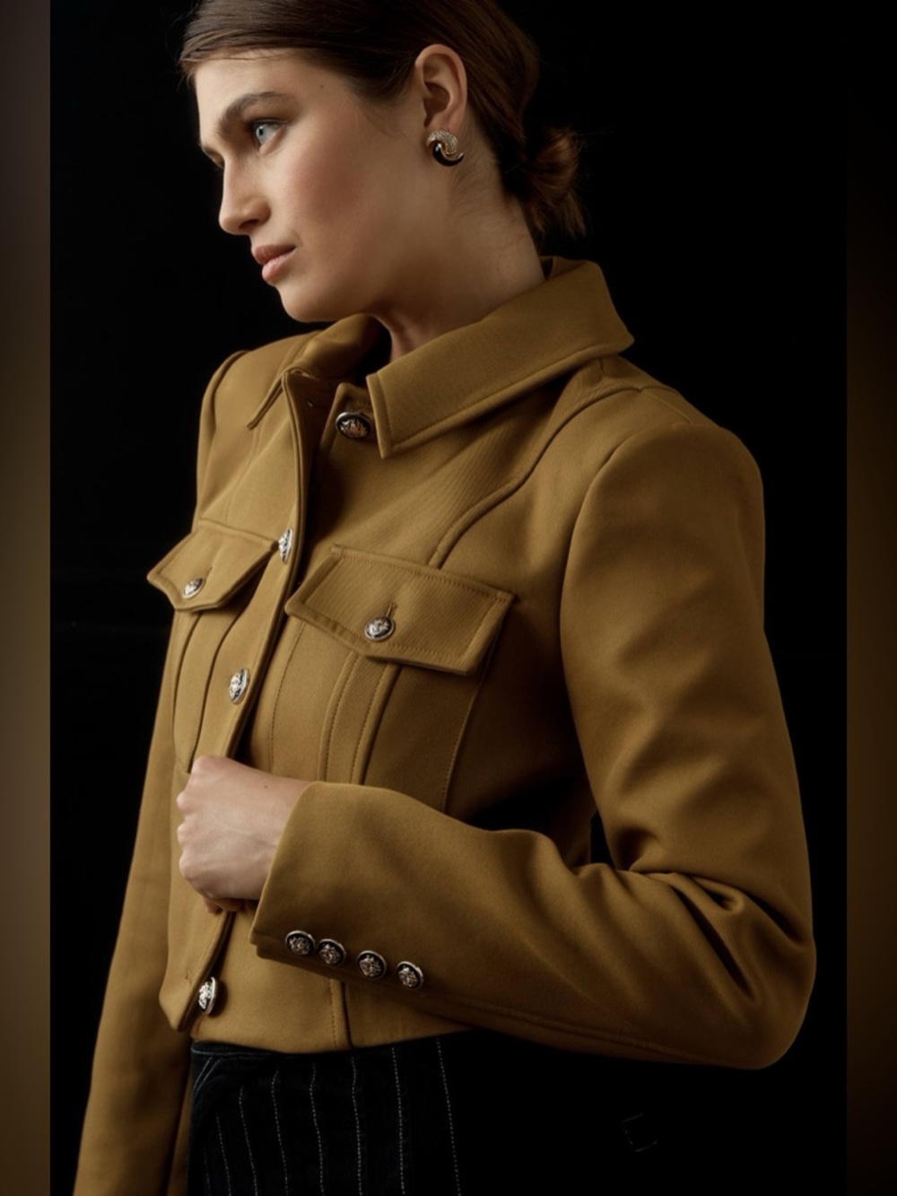 Avec Les Filles Ponte Military Jacket - Picture 2 of 8